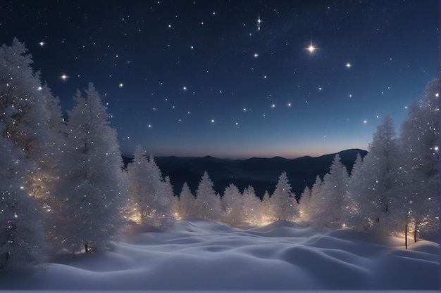 Céu noturno com lindas estrelas brilhantes