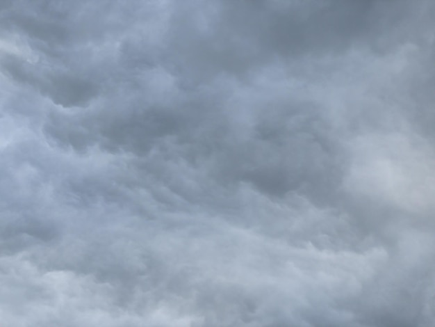 Céu nublado com nuvens escuras Nuvens cinzentas no céu antes da chuva Peça de trabalho para design