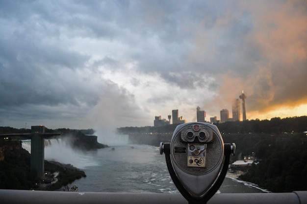Céu nublado em Niagara Falls, Ontário, Canadá
