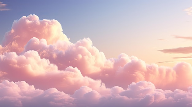 Céu nuvens cor-de-rosa