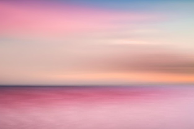 Céu pôr do sol rosa abstrato e fundo da natureza do oceano Ilustração AI Generative