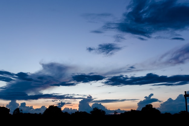 Foto céu pôr do sol