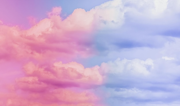 Céu surreal sonhador como fundo de cores pastel de fantasia de arte abstrata para design moderno