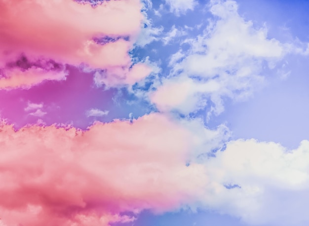 Céu surreal sonhador como fundo de cores pastel de fantasia de arte abstrata para design moderno