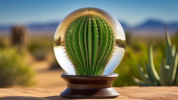 Foto cgi cactus de alta definición hd imagen creativa fotográfica