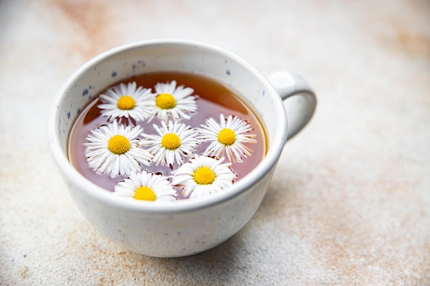 chá de camomila flor bebida quente refeição saudável comida lanche na mesa cópia espaço fundo de comida