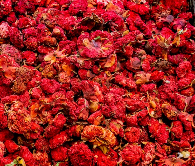 Chá de flor de romã no mercado