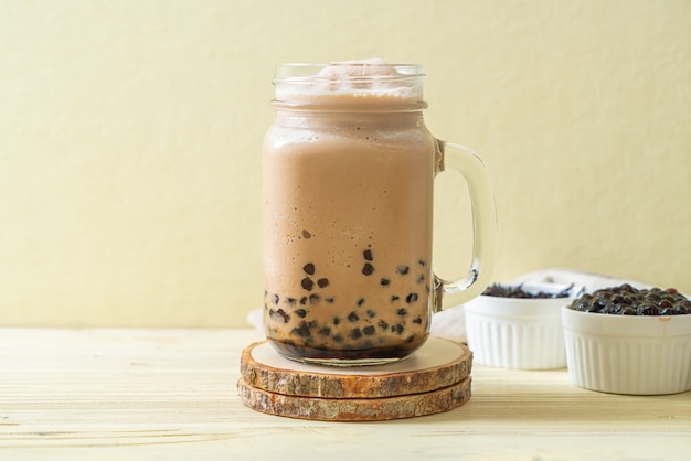 Chá de leite de taiwan com bolhas