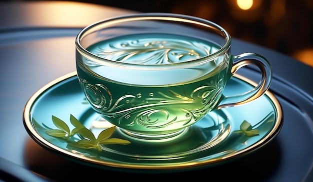 Foto chá de menta medicinal gerado por ia