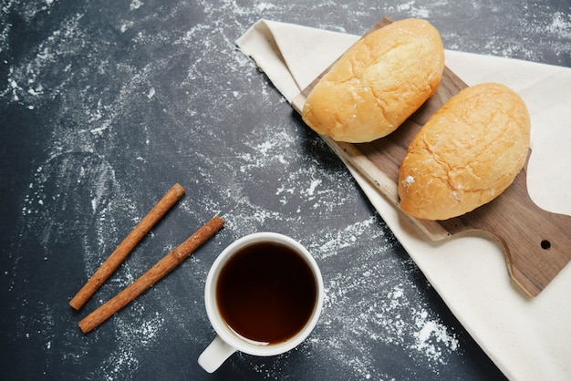 Foto chá quente para o café da manhã