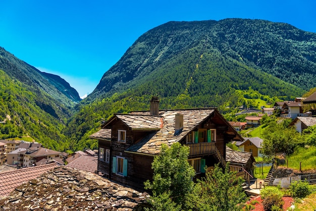 Chalé na aldeia dos Alpes Suíços Stalden Staldenried Visp Wallis