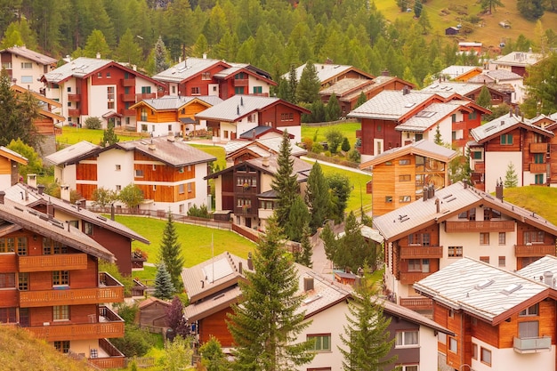 Chalets de madera de Zermatt, Suiza