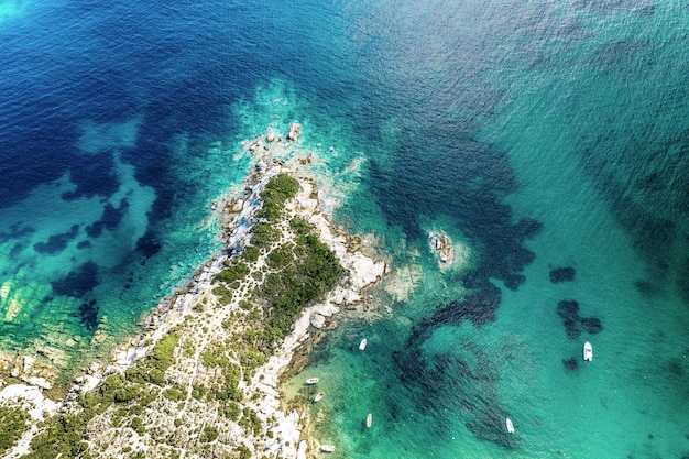 Chalkidiki von oben Griechenland