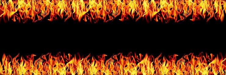Foto chama de incêndio horizontal para fundo e desenho