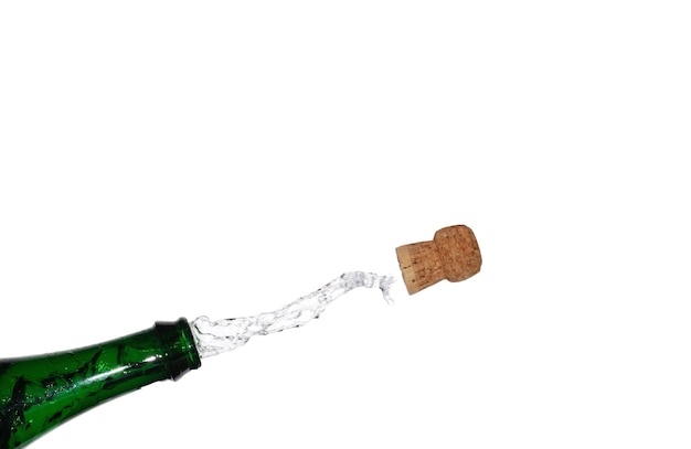 Foto champagnerstoppeln springen auf bild flach nach links für partygeburtstag und silvesterfeier