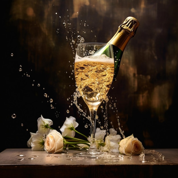 El champán sueña con burbujas finamente vertidas y maridajes exquisitos