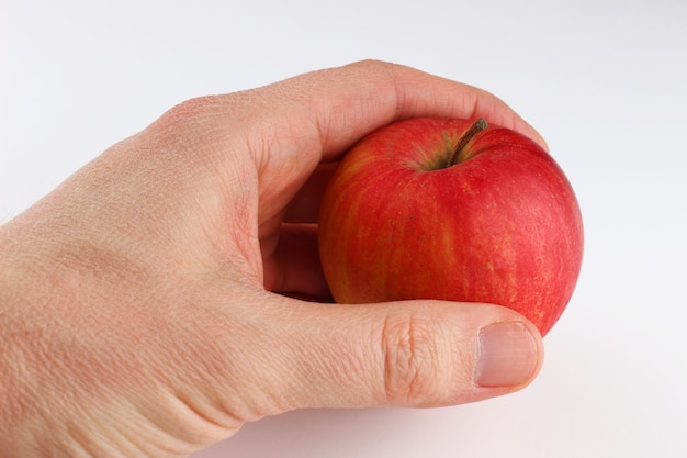 Champion Äpfel in der Hand