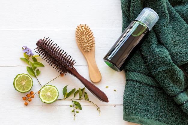 champú a base de hierbas extracto de lima kaffir cuidado de la salud para lavar el cabello
