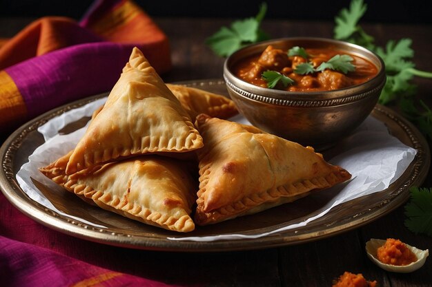 Chana Masala y Samosas