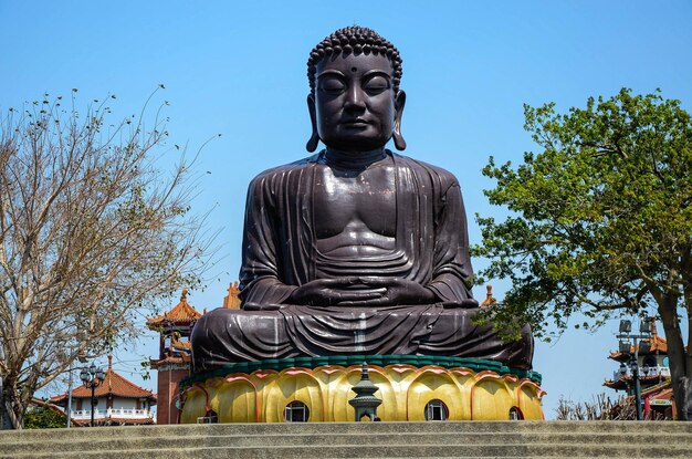 Changhua Taiwan 26. MÄRZ 2018 Buddha-Statue am Berg Bagua Baguashan in Changhua Taiwan