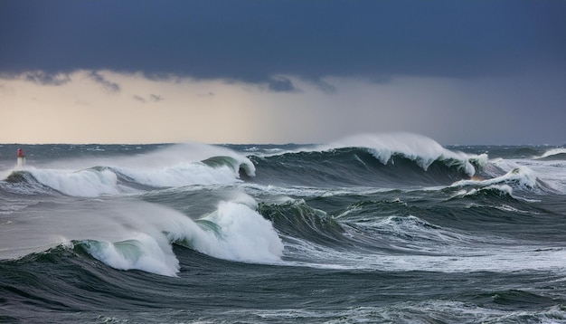 Chaos im dunklen Ozean Sturm