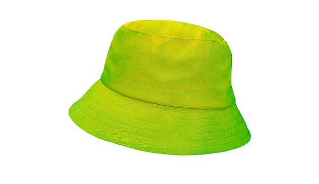 chapéu de balde amarelo isolado em fundo branco
