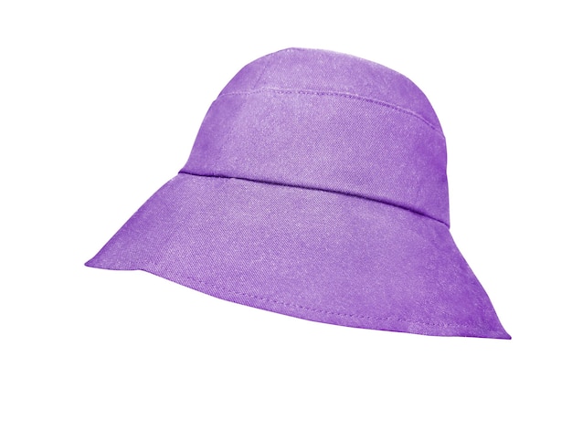 chapéu de balde roxo isolado em fundo branco x9xA