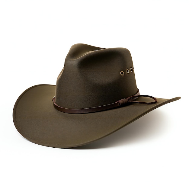 Chapéu de cowboy isolado em fundo branco