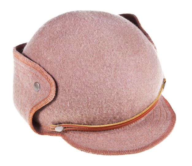 Chapéu de feltro ushanka com bico de boné