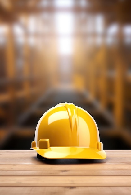 Chapéu e capacete de equipamento de construção