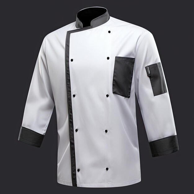 Foto chaqueta de chef modelo de uniforme de chef chaqueta de cocinero