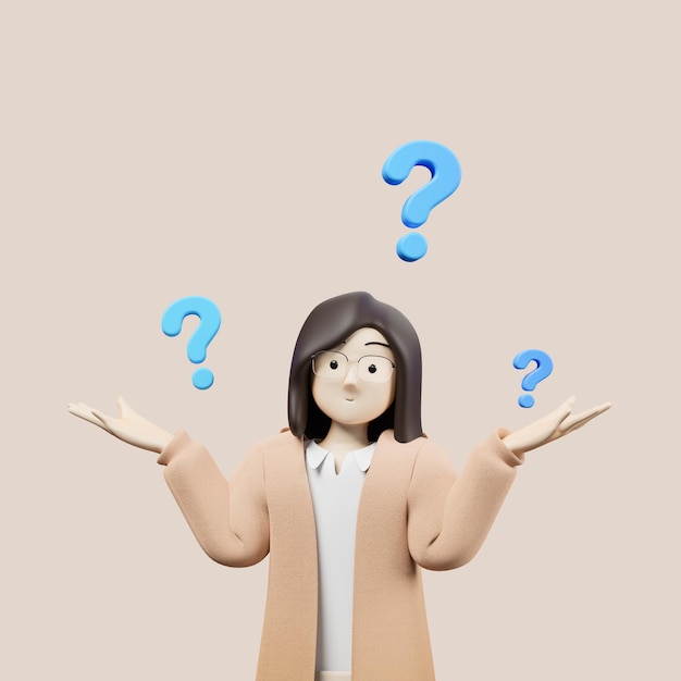 Charakter der 3D-Illustration