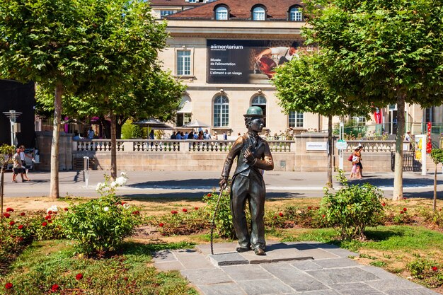 Charlie Chaplin-Statue in Vevey