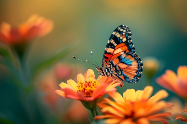 Charmante Schmetterlingsblume generiert Ai