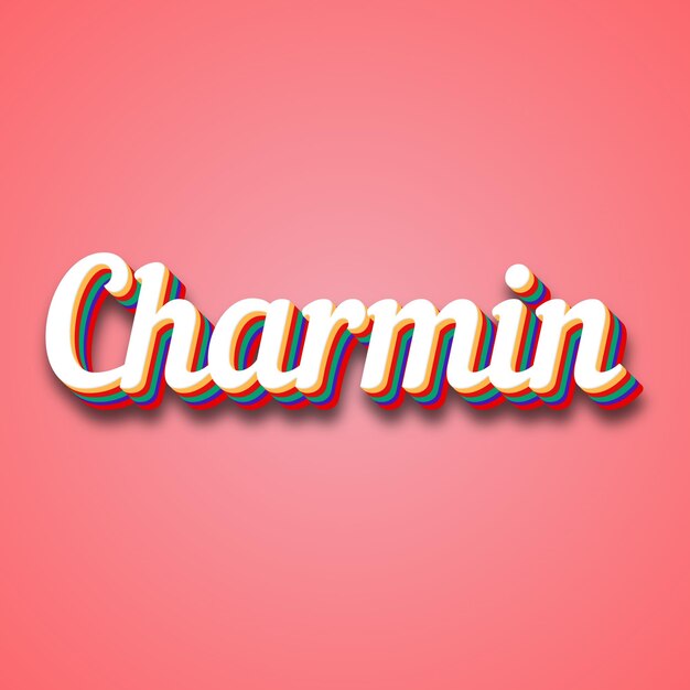 Charmin Text-Effekt Foto-Bild Cool