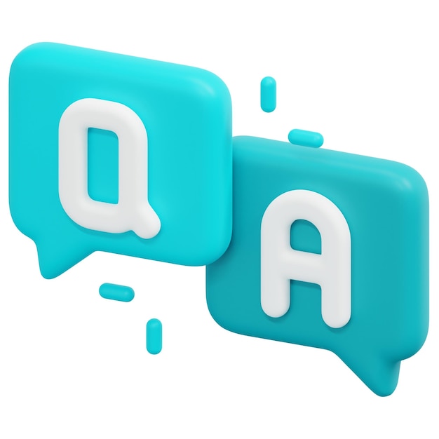 chat-blasen 3d-render-symbol-illustration