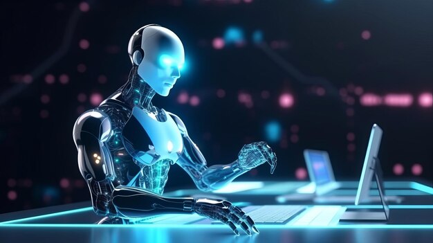 Chatbot AI concepto de inteligencia artificial AI generado