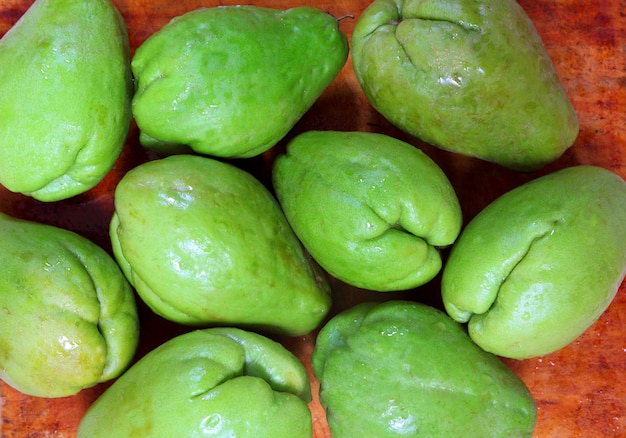 Chayote mango calabaza mirliton vegetal