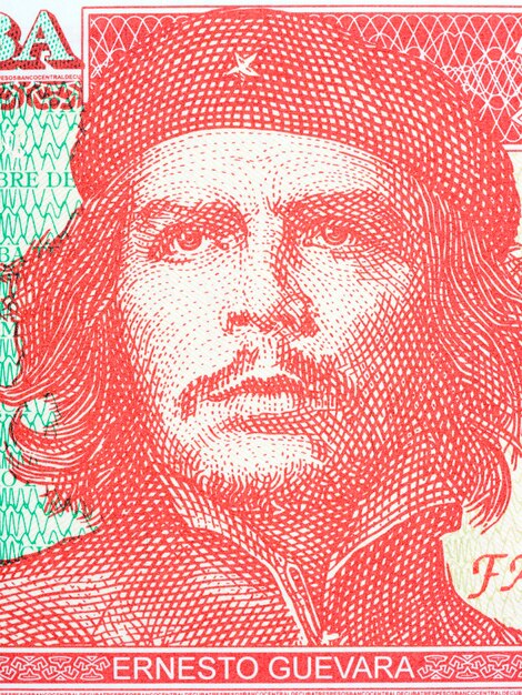 Foto che guevara um retrato de pesos cubanos