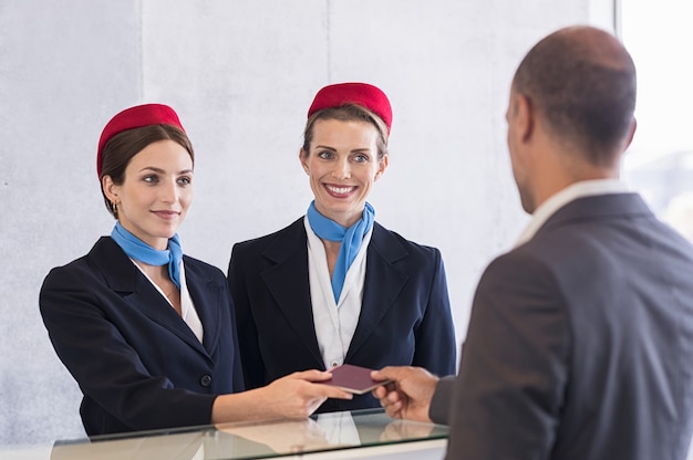 Check-in am Flughafen