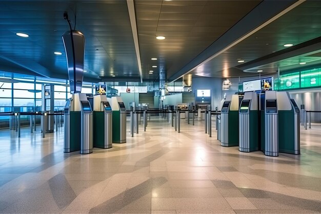 Check-in-Zone im Flughafen keine Menschen