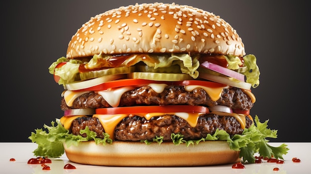 Cheeseburger HD 8K-Tapetenbild