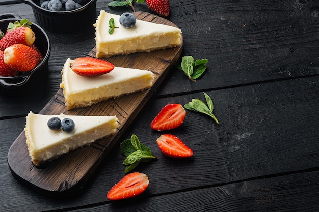 Cheesecake caseiro com frutas frescas