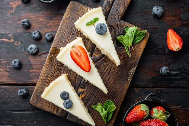 Cheesecake caseiro com frutas frescas