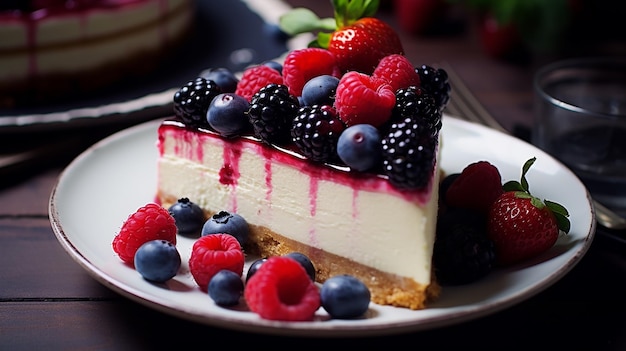 Cheesecake com frutas