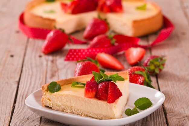 cheesecake de morango