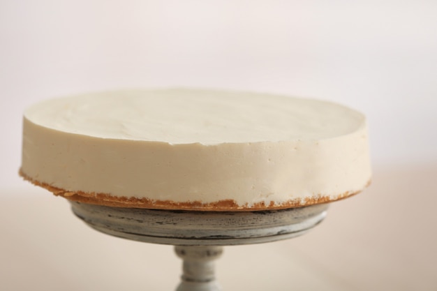 Cheesecake delicioso em carrinho