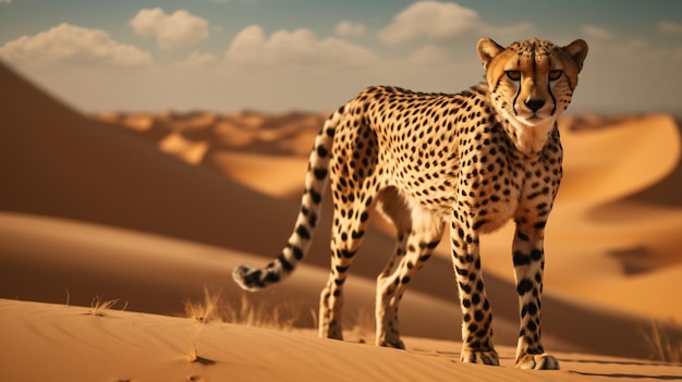 Cheetah en las dunas