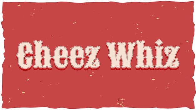 Foto cheez whiz vintage-text