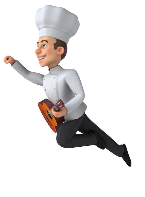 Chef divertido - Ilustración 3D